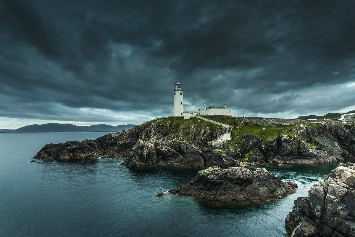 ireland,fanad,lighthouse,clouds, Marek Biegalski