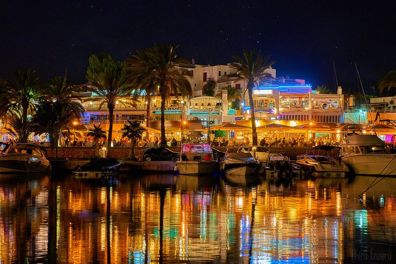 night, landscape Colors of Palma de Mallorcaphoto preview