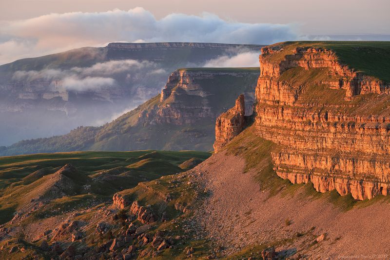 2018, россия, кавказ, бермамыт, плато, вечер, лето, пейзаж, горы *** фото превью