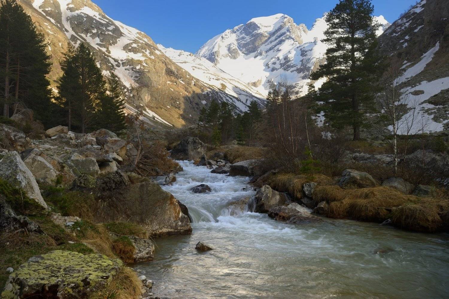 горы весна кавказ ручей узункол, Александр Жарников