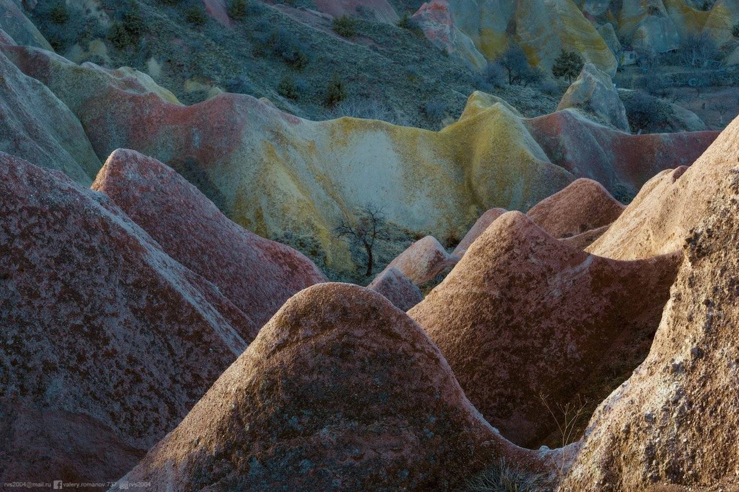 Природа, скала, геология, пейзаж, гора, камень, фон, узор, абстракт, песок, холмы, Гереме, Каппадокия, Турция, песчаник, минерал, знаменитое место, путешествия, текстура, красный, желтый, коричневый, плюшевый, голый, Валерий Романов