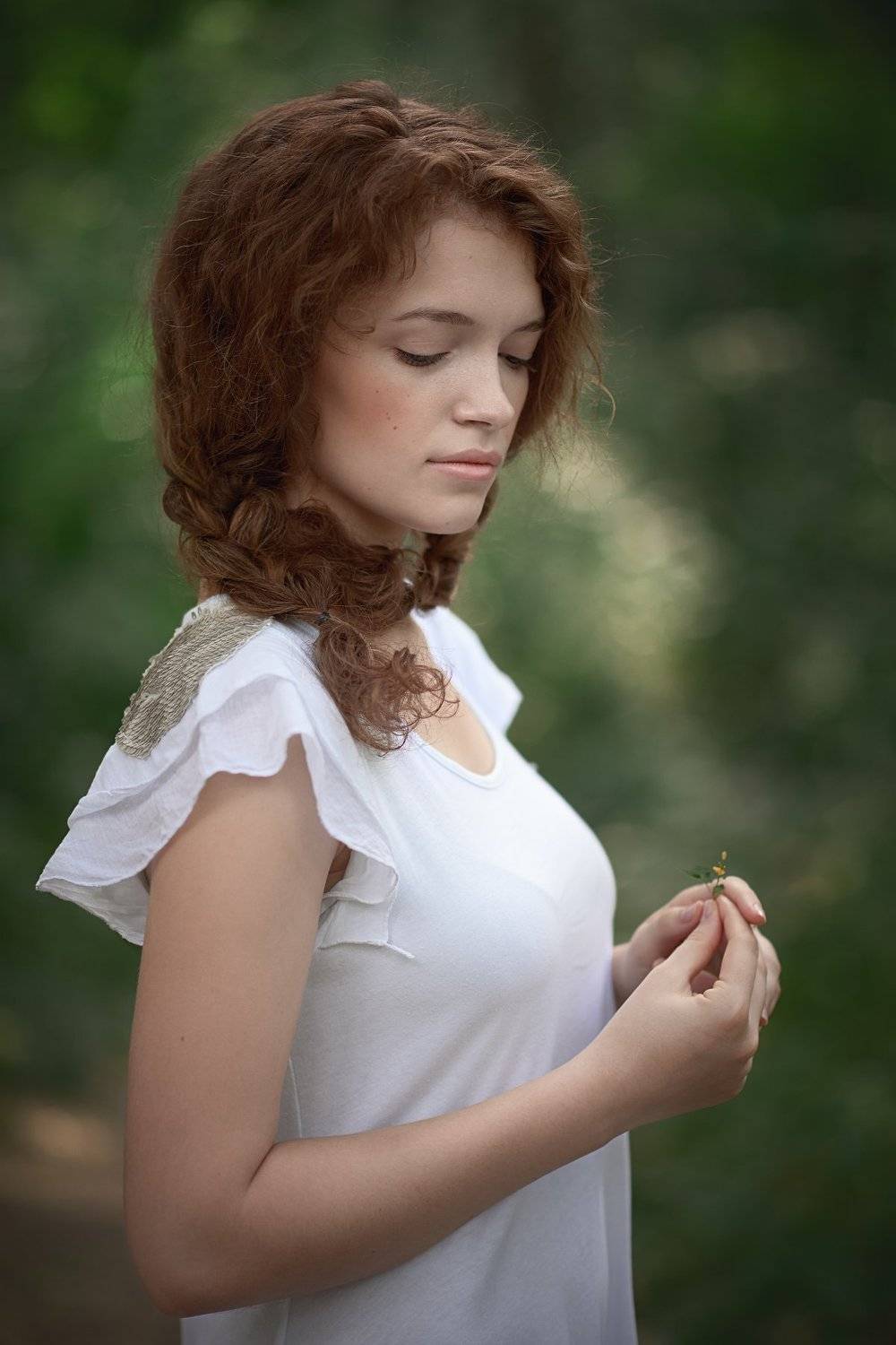 портрет, девушка, рыжая, модель, глаза, задумчивая, никон, Анна Дегтярёва