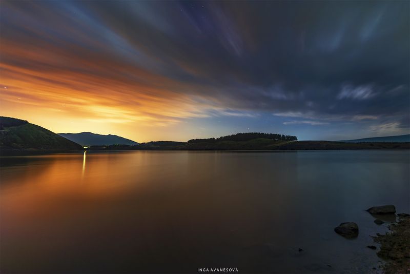 армения, крепость,  млечный, путь, milkyway, moon, light. Лунный закат. фото превью
