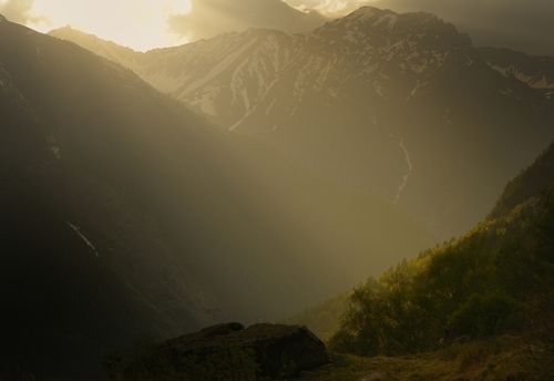 Закат в горах