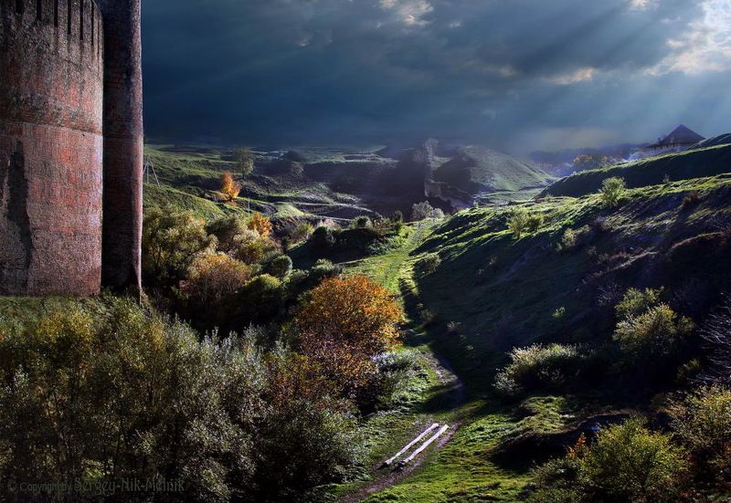 украина, замок, хотин Под стенами Хотинской фортеции фото превью