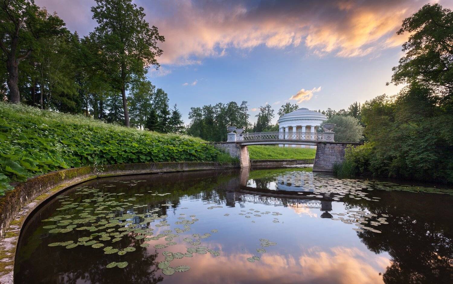 павловск, парк, закат, KrubeK