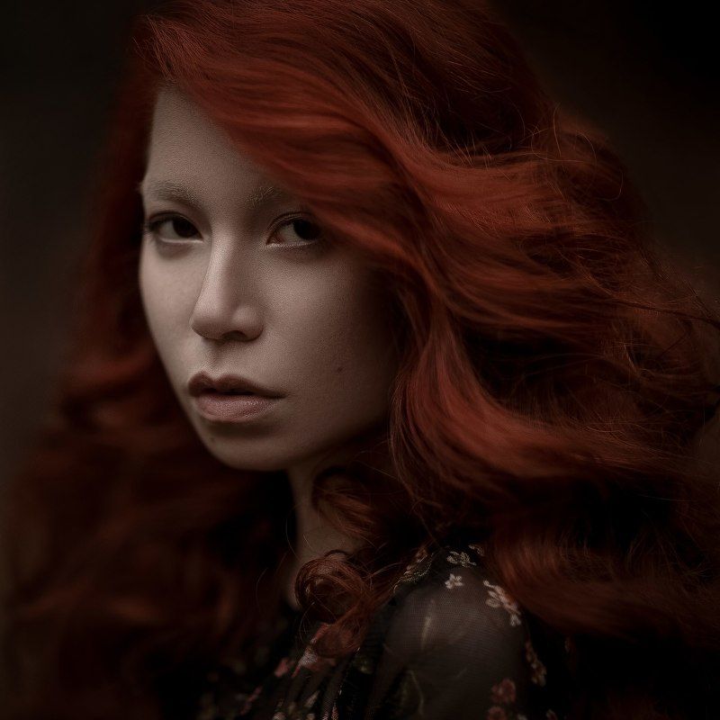 carolinemadison, portrait, beauty, redhair, redhead, portraiture, curlyhair,  lips, emotion, longhair, minsk Side фото превью
