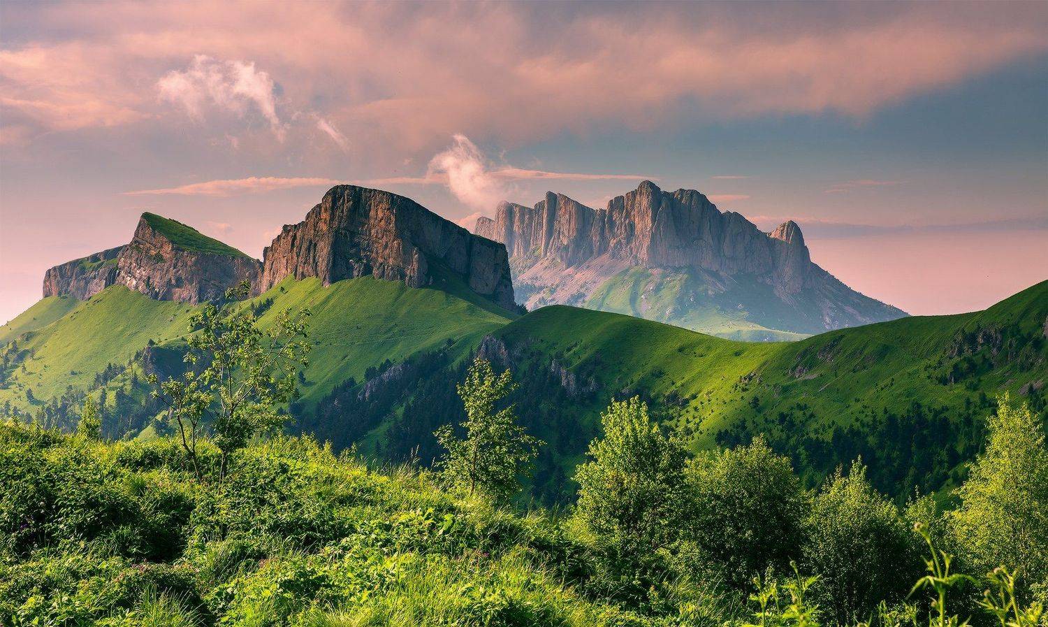 западный кавказ тхачи вечер июнь, Николай Мысливцев
