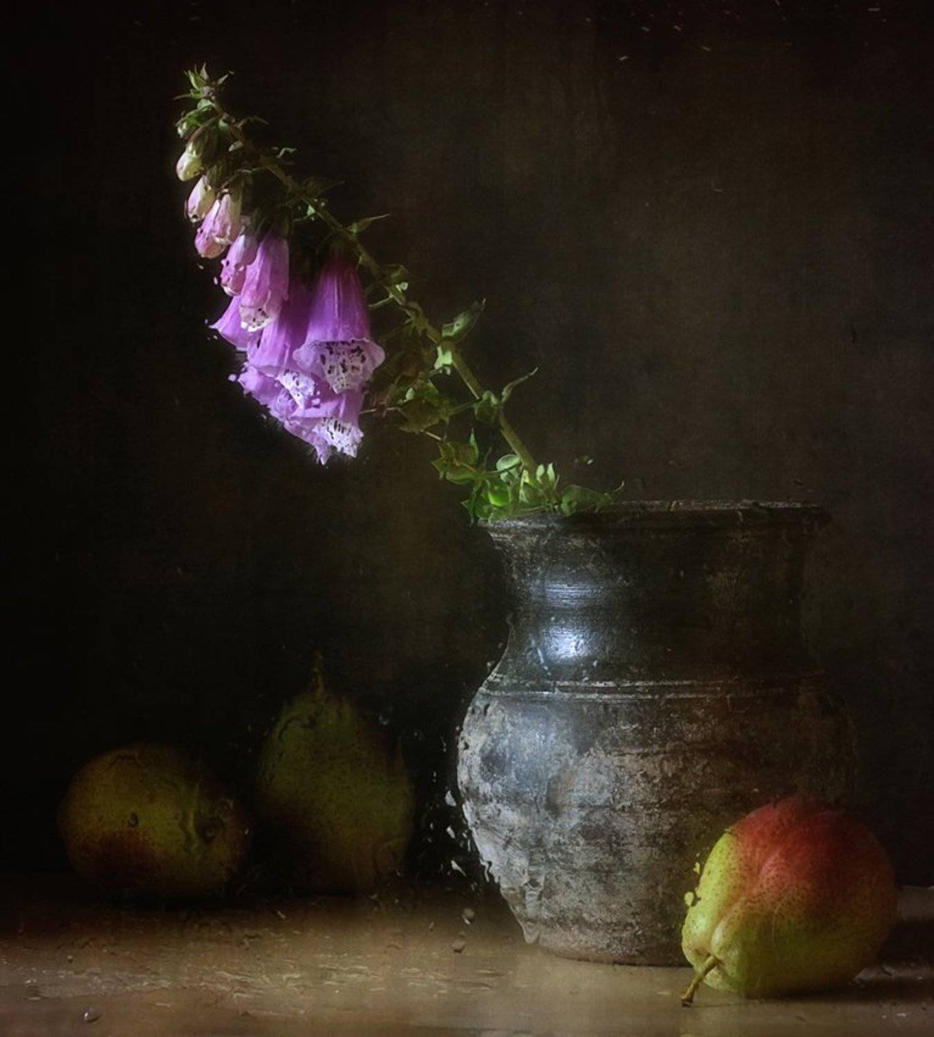 натюрморт,наперстянка,груши, Наталия К