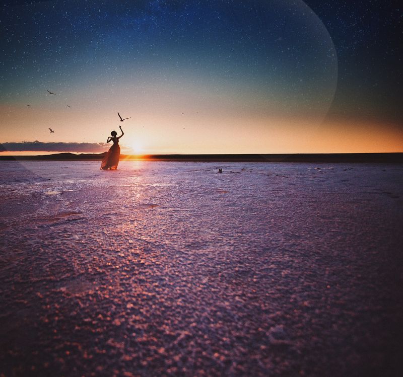 На закате  фото превью