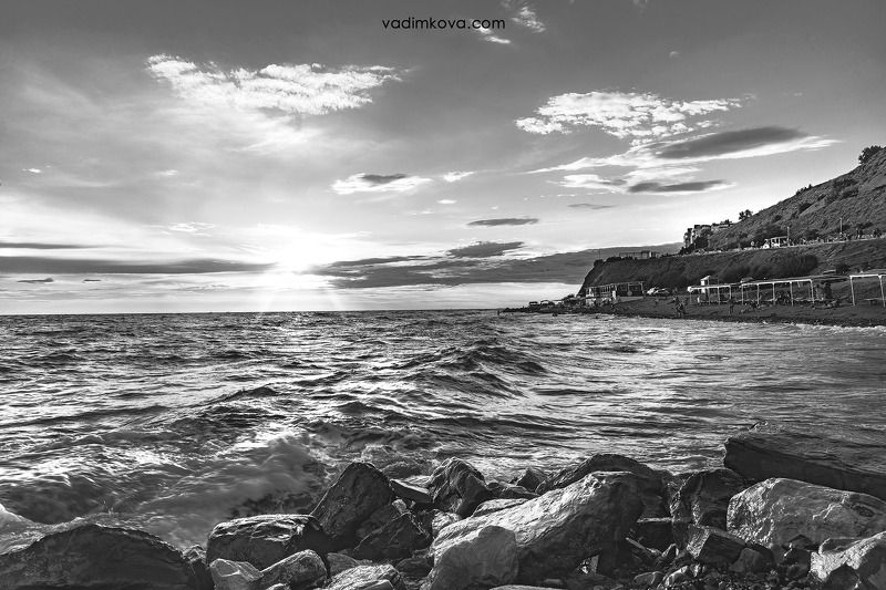 море, вода, волна Высокий берег фото превью