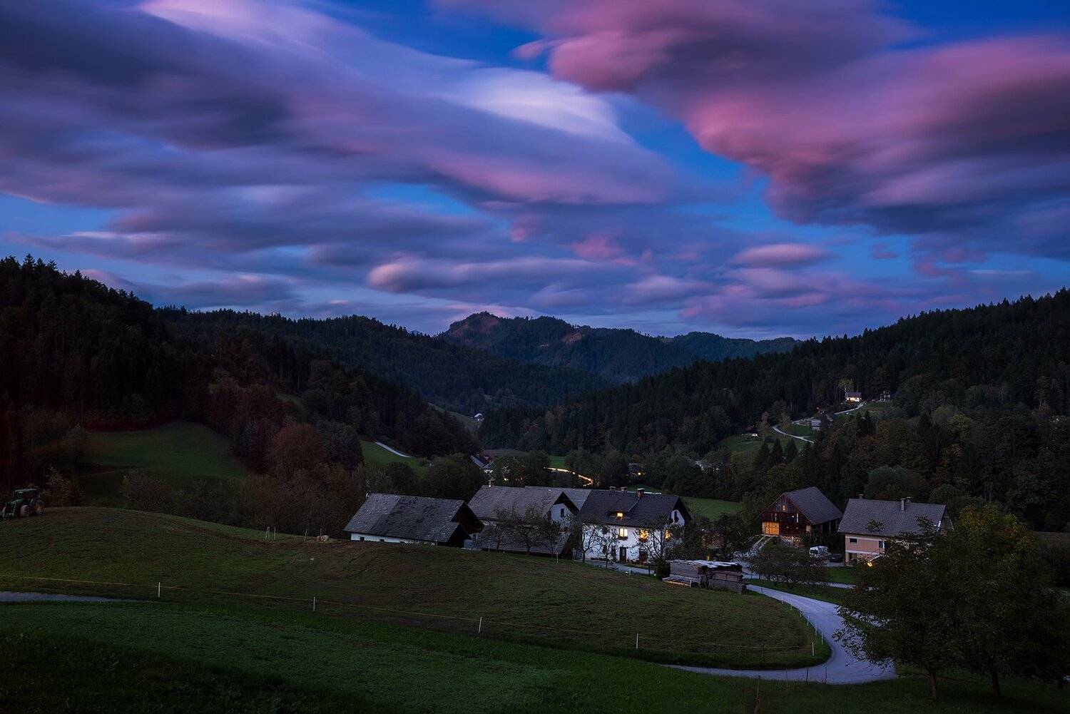 словения, ночь, вечер, slovenia, Василий Яковлев