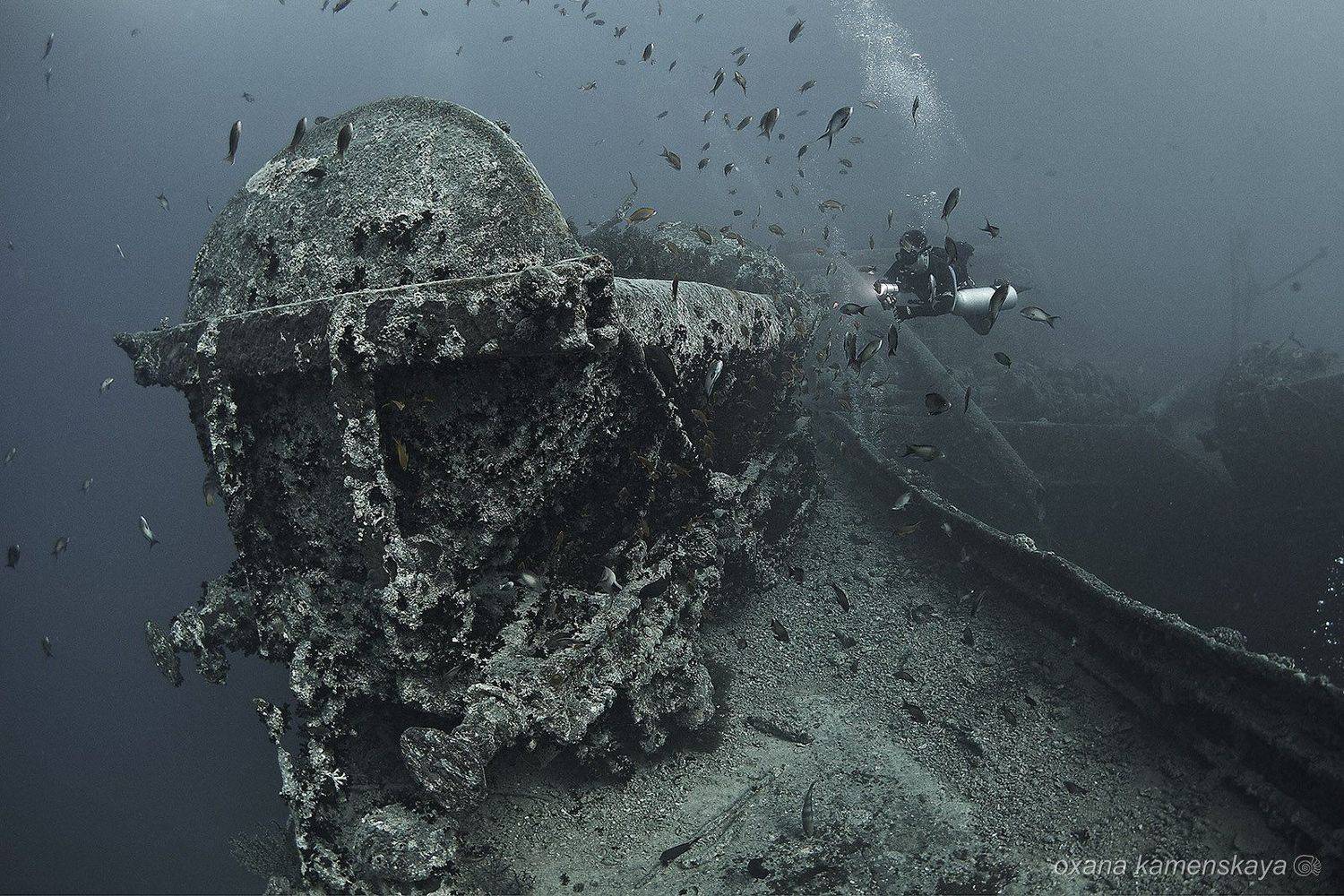 wreck thistlegorm underwater ship , Оксана Каменская