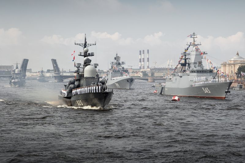 фото , цвет , вмф , спб , парад , нева ,корабли Военно Морской Парад на Неве фото превью