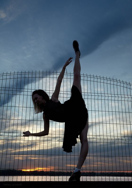 закат, балерина, девушка, лето, андрейларионов *** фото превью