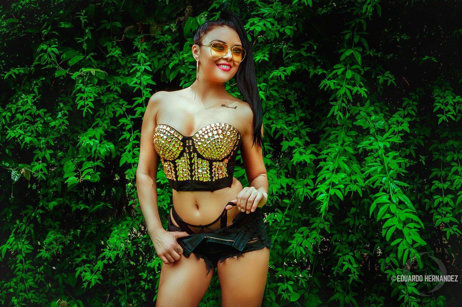 portrait, sexy, green, latina, cdmx, hdzphoto,, Eduardo Hern&aacute;ndez HDZphoto