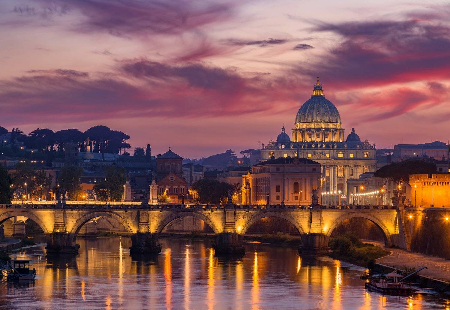 rome, italy, vatican, city, sunset,, Иван Курмышов