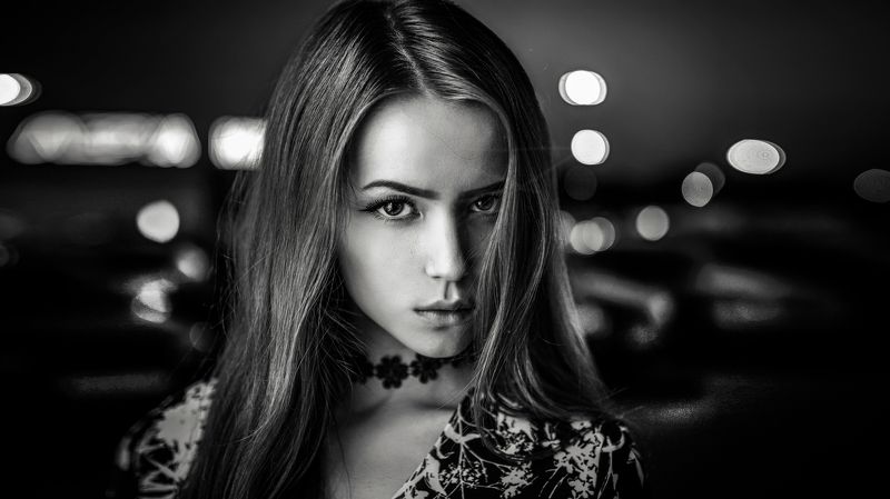 bw;, portrait; Катя фото превью