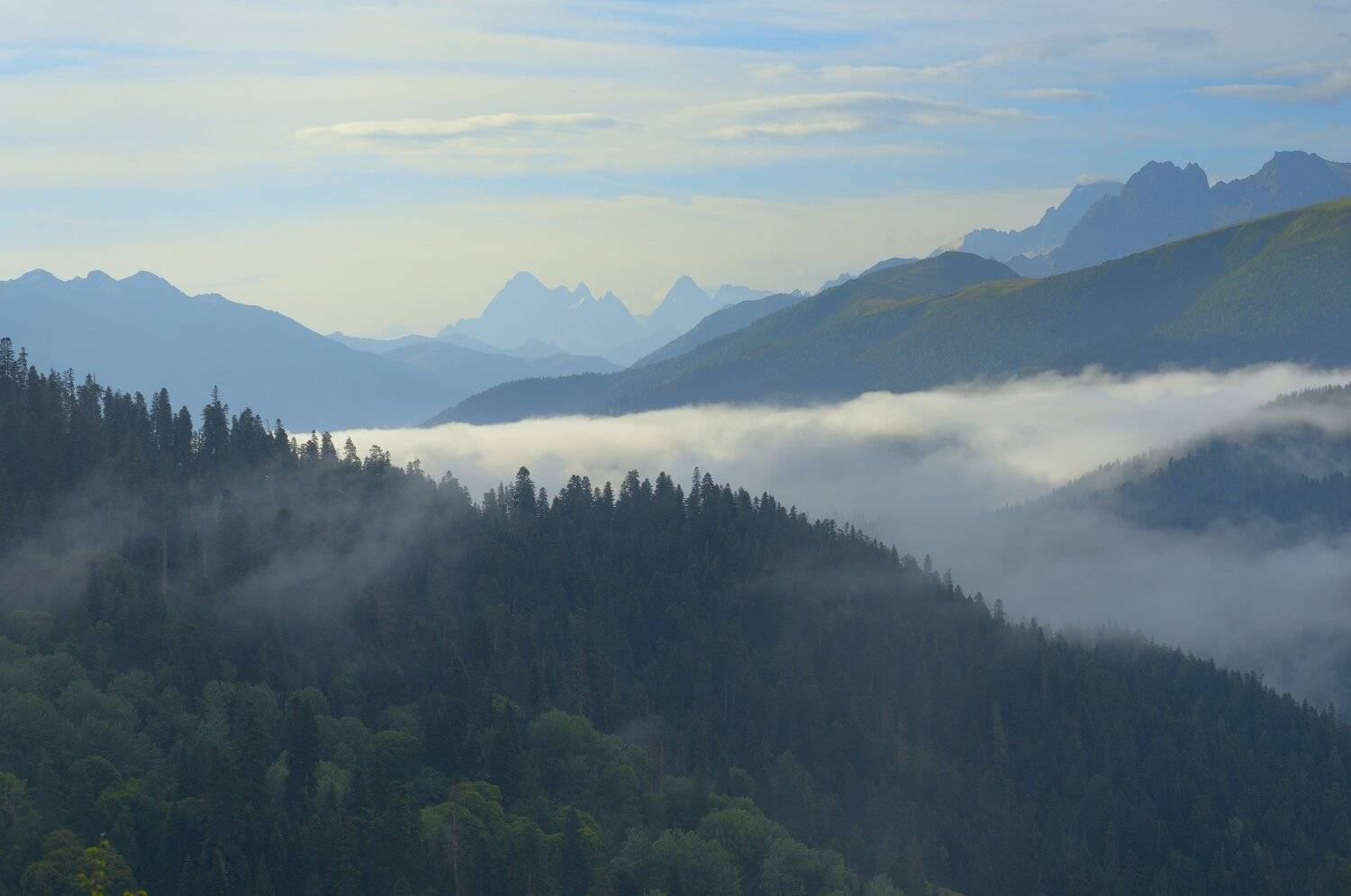 горы лето рассвет архыз, Александр Жарников
