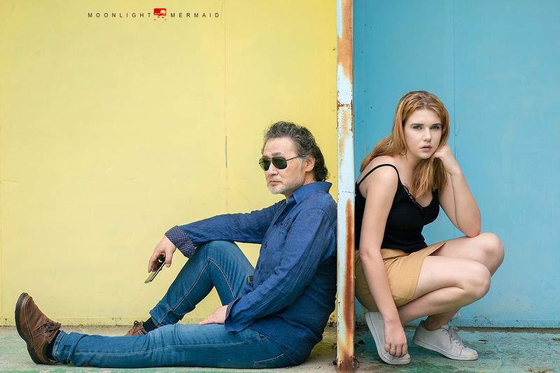 #piano #man #outdoor #gentleman #oldman #girl couple фото превью