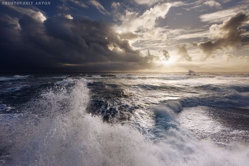 Шторм в Исландии