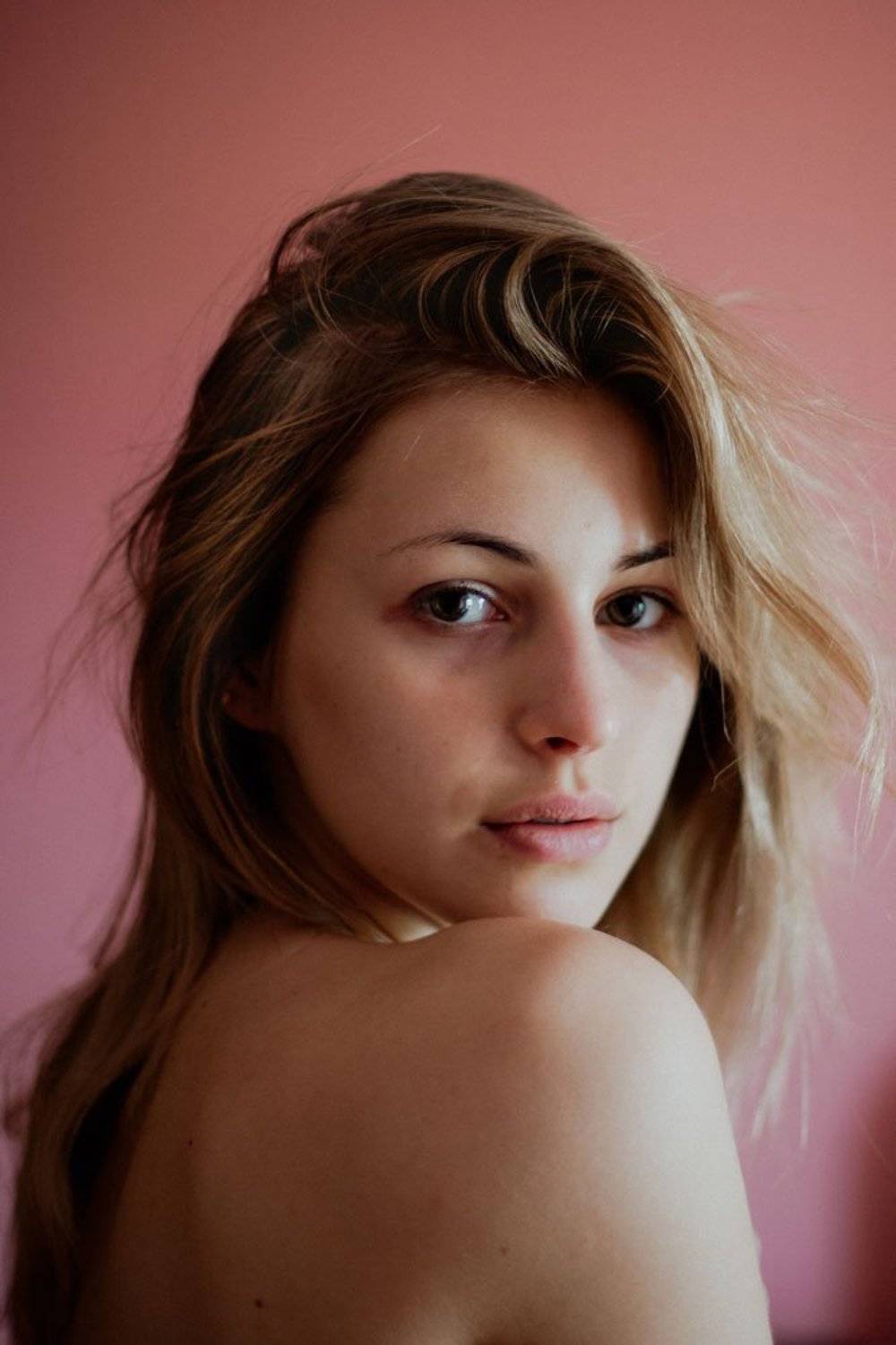 woman girl portrait eyes face , Kama Heil