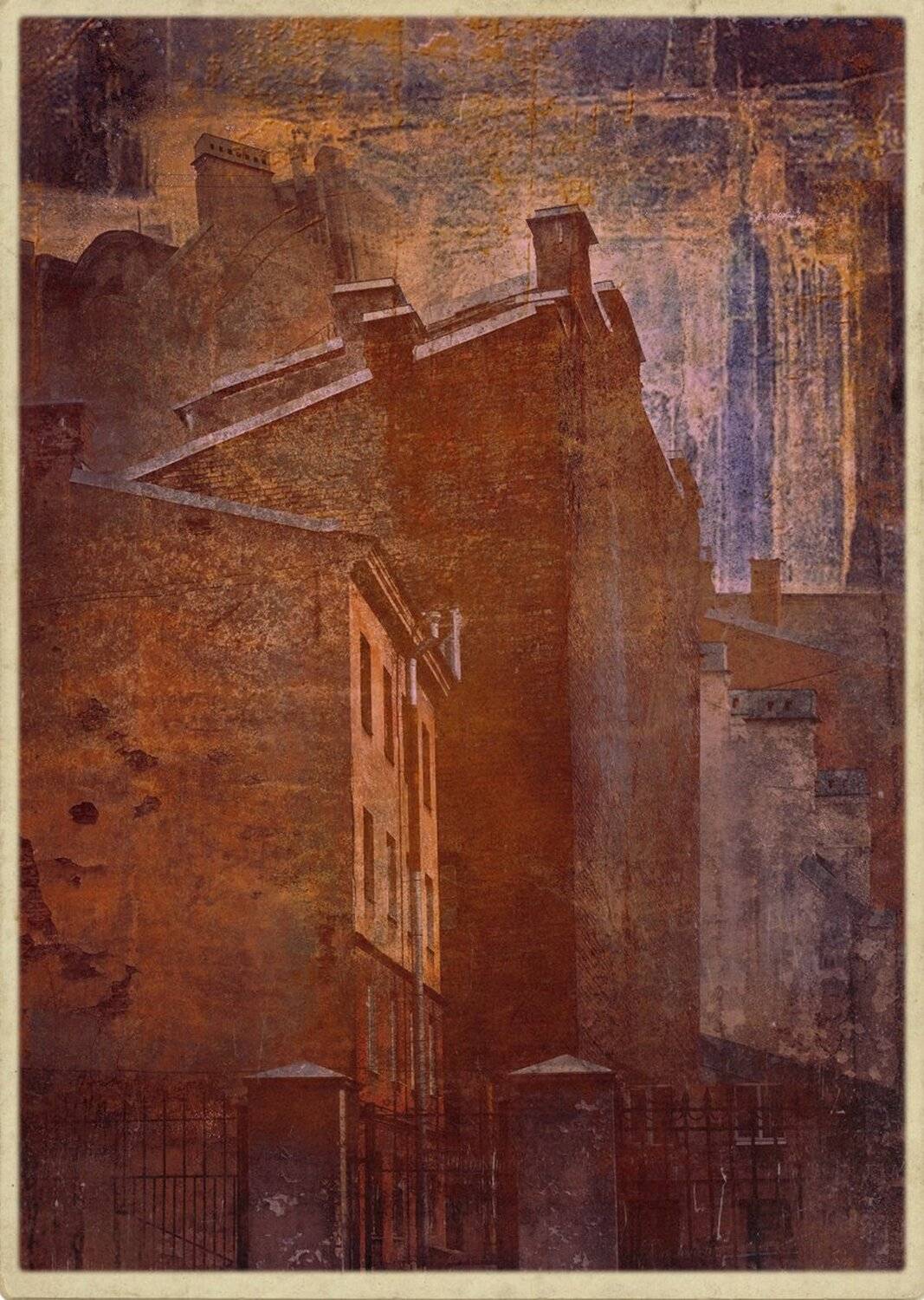 город, архитектура, стены, брандмауэры, санкт-петербург, абстрактные, абстракция, арт, картины, Евгений Корниенко