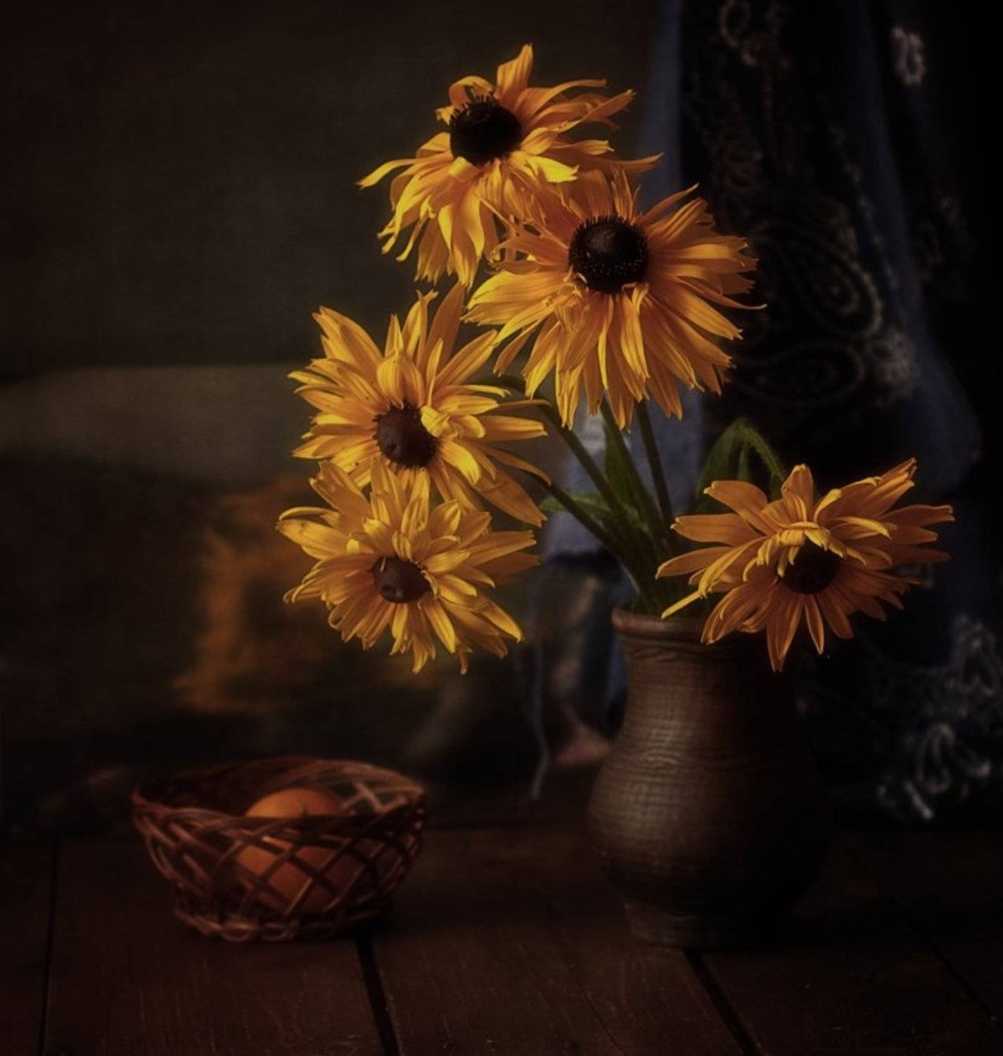 натюрморт,рудбекия,цветы, Наталия К