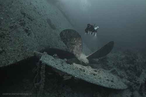 SS Thistlegorm #8. Винт.