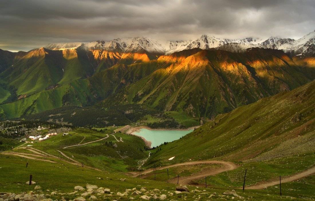 озеро, горы, вечер, бао, Ольга Кулакова