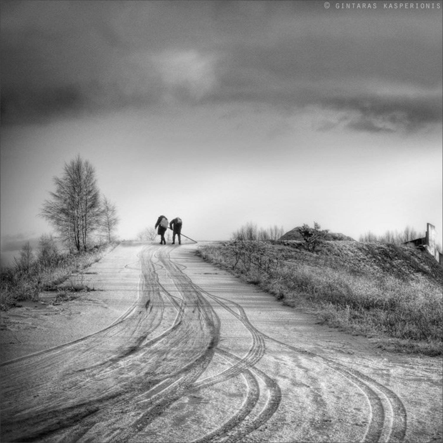 children, mono, 1x1, art, arts, photography, kasperionis, bw, b&w, lithuania, original, sky, hdr, nature, winter, snow, Gintaras Kasperionis