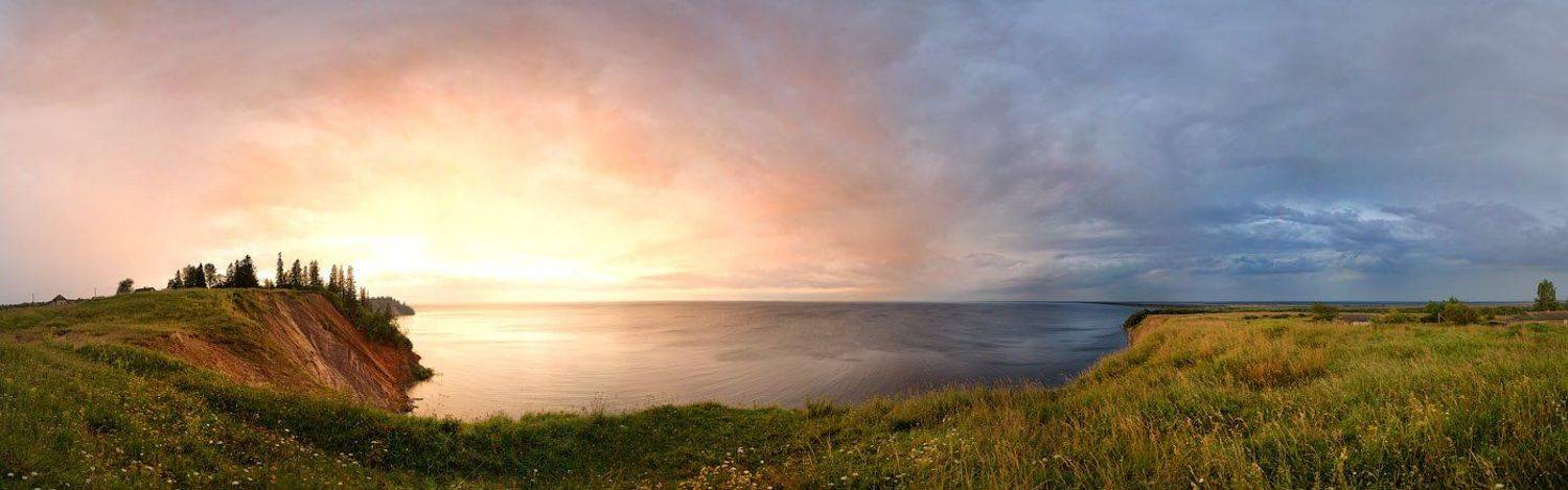 закате, на, гора, андома, Владимир Кириченко (vlkira)