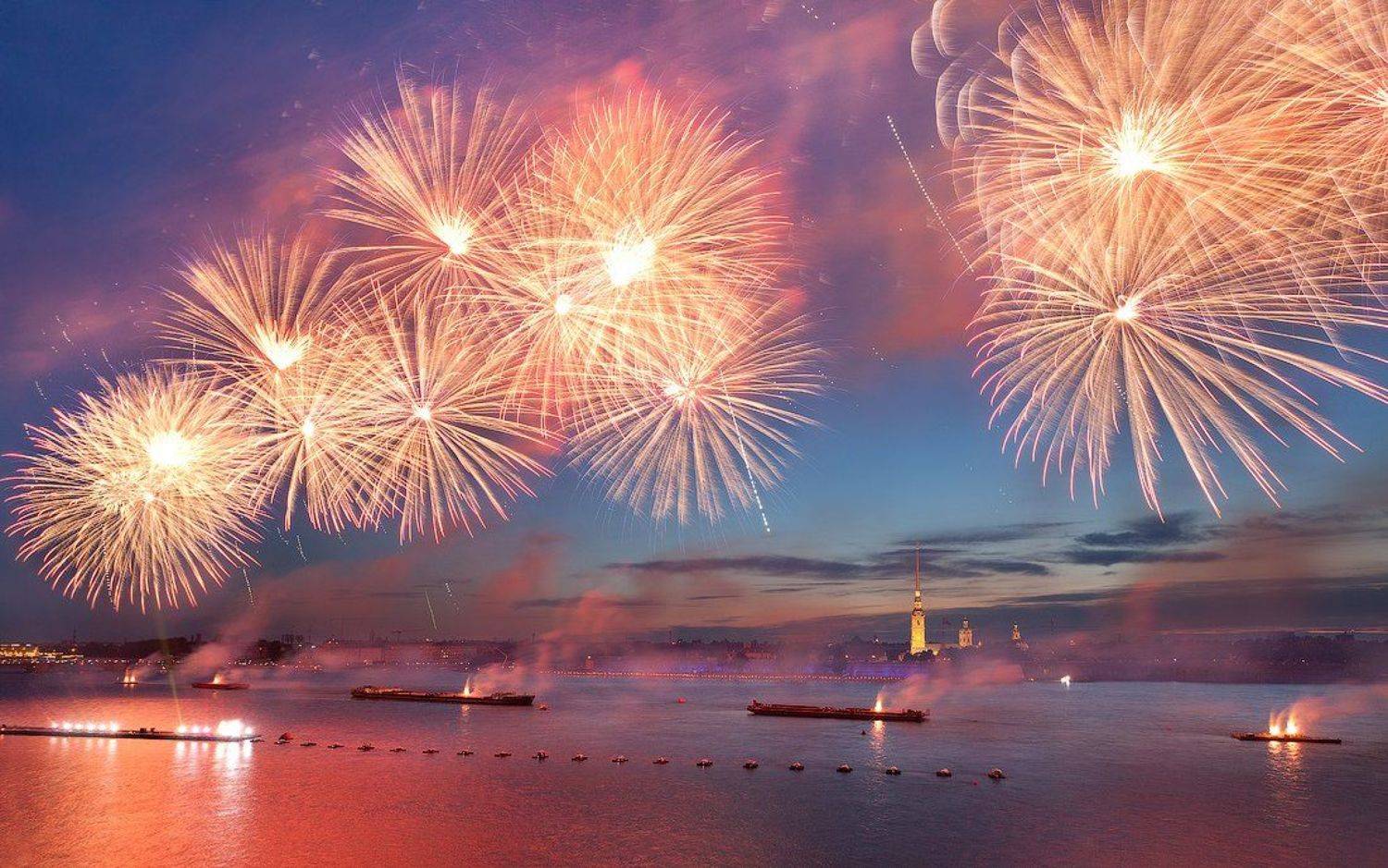 санкт-петербург, алые, паруса, праздник, выпускников, фейерверк, Alex Darkside