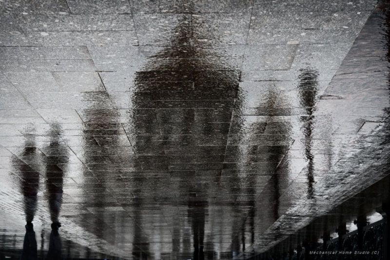 отражения чёрный вигвам фото превью