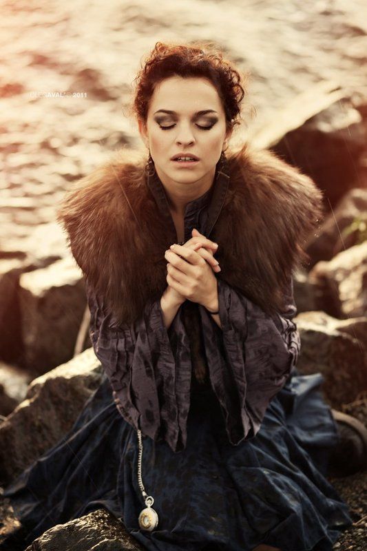 дождь, девушка  фото превью