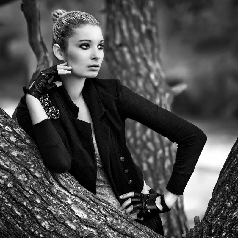 lud@s, square, bw, fashion, model, woman, portrait  фото превью