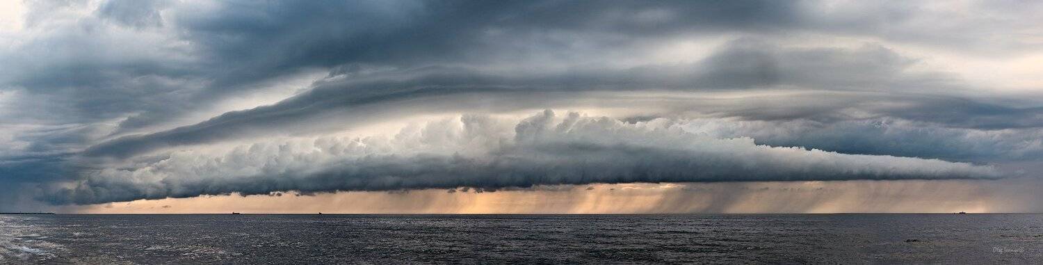 море, гроза, облака, стихия, балтика, балтийск, Олег Иванов