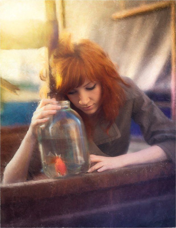 картина, картины, обработка, живопись, владимир, шипулин, рыбка, рыбки  фото превью