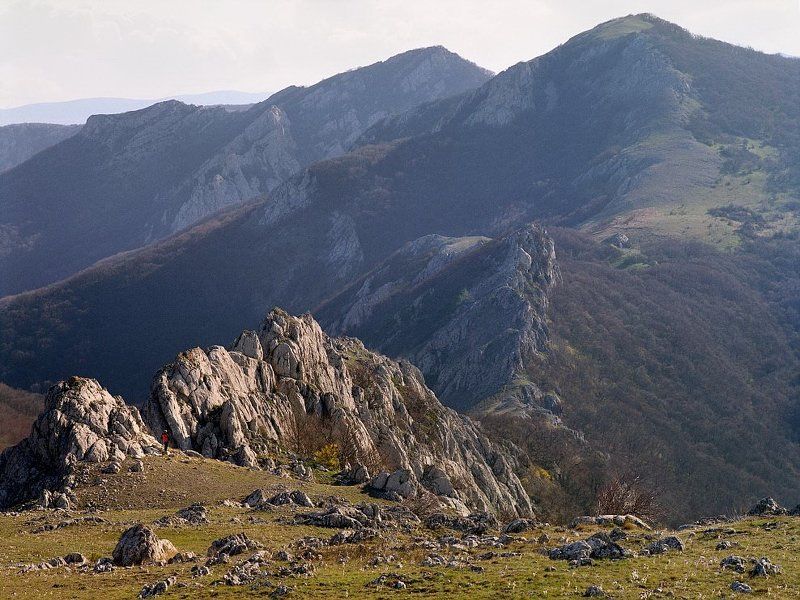 человек, горы  фото превью