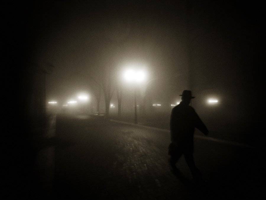 туман, мужчина, силуэт, Михаил Палинчак