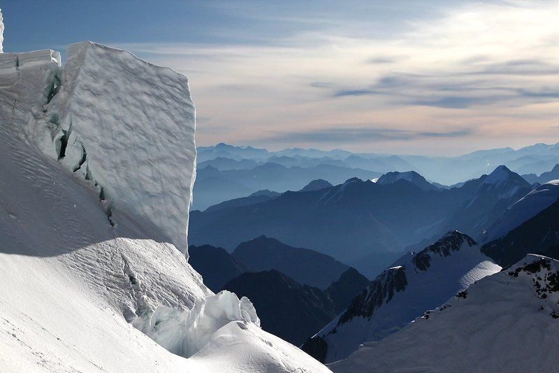 горы, ледник, снег, альпинизм, белуха, алтай  фото превью