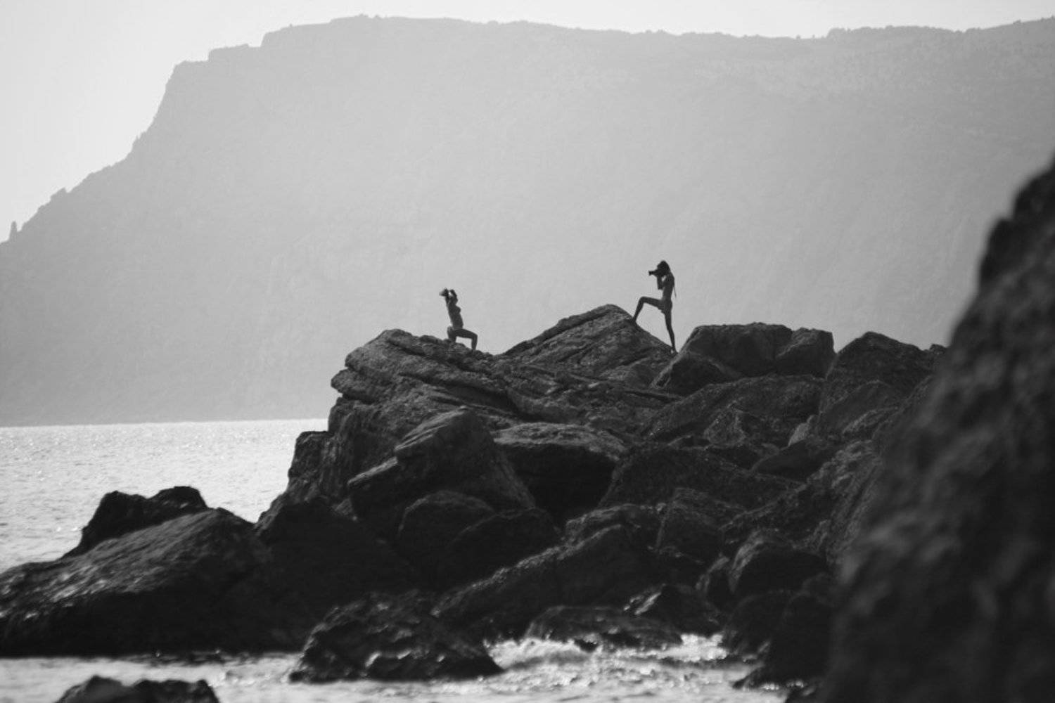 модель, фотограф, пленер, море, пляж, скалы, Roman Pechizhak