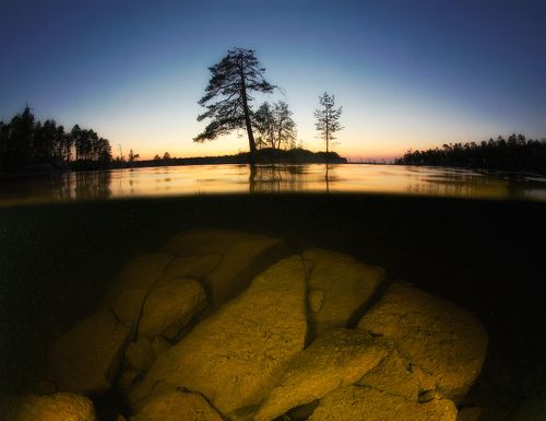 Вечер на Топозере