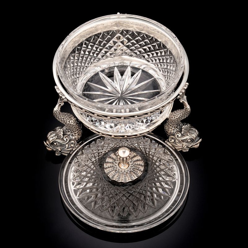 икорница, хрусталь, серебро, nikond90, elinchrome Хрустальная икорница фото превью