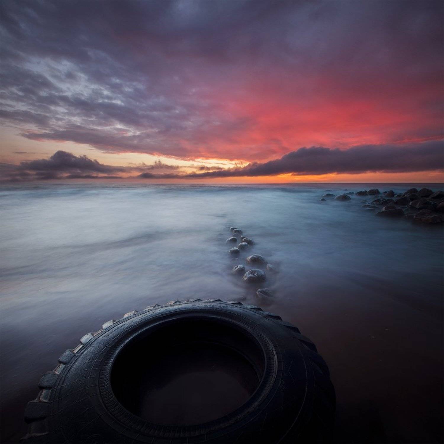 закат, пейзаж, эстония, море, Aleksandr Kljuchenkow