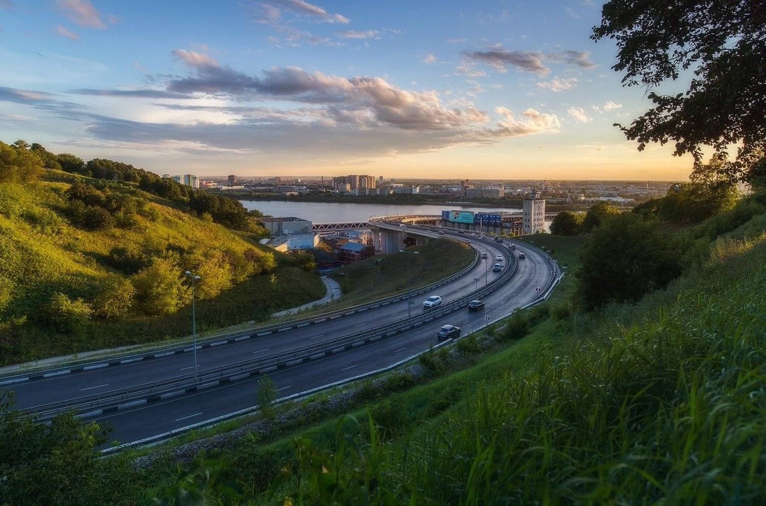 нижний новгород, мост, закат, Настя Рыж