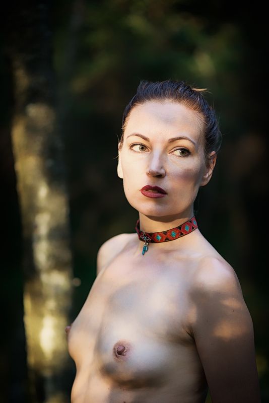 girl, woman, арт, портрет, portrait, женщина, nude, ню, девушка, модель, model forest - лес фото превью