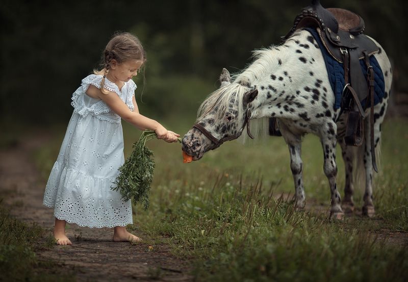Кушай, Мася, морковочку! Полезно! фото превью