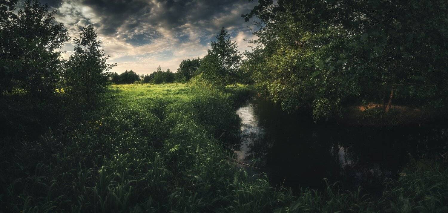 панорама, вечер, лето, Андрей Кровлин
