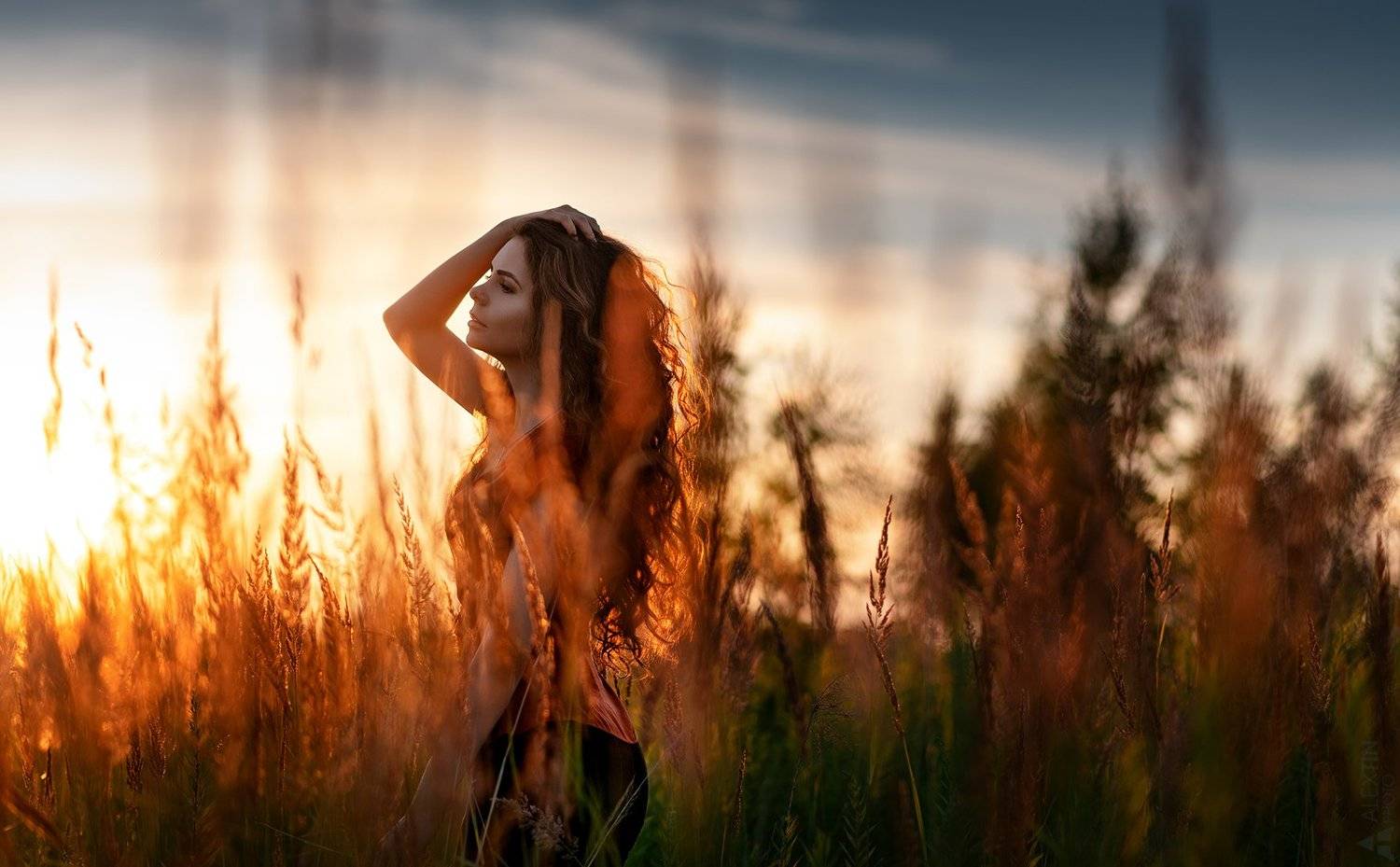 портрет, девушка, лето, Саня Тупикин